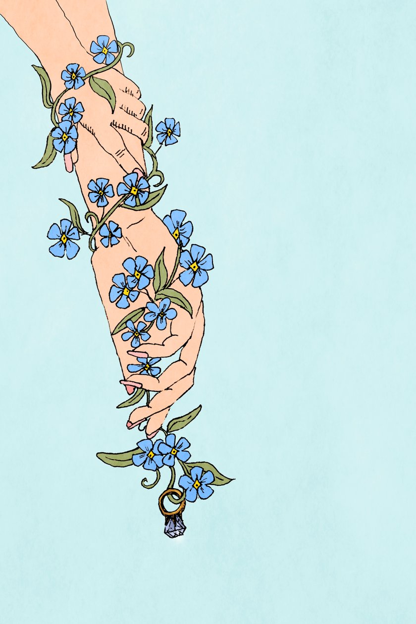 Forget Me Not, 2022 (digital) af Roberta Murray