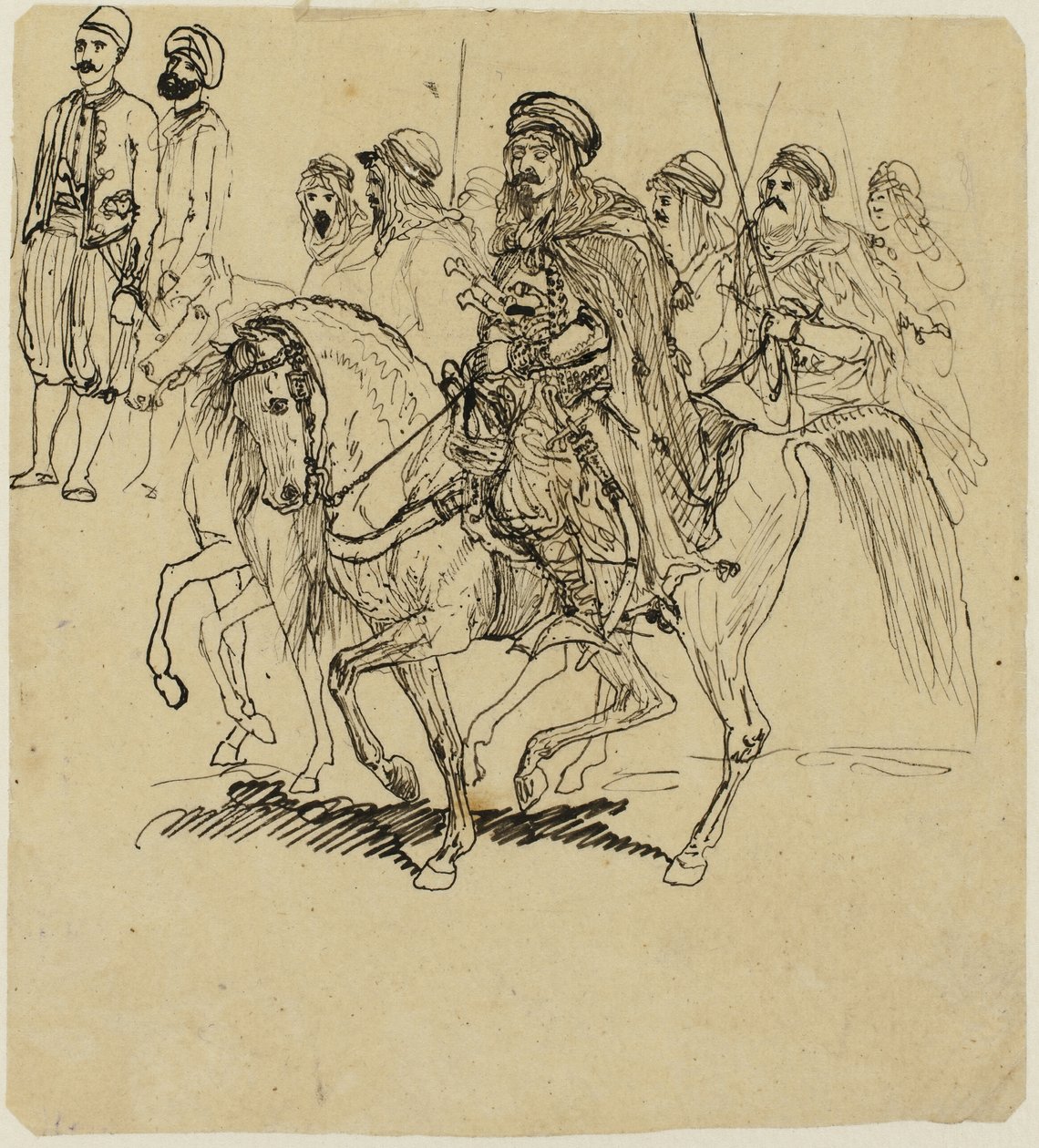 Arabiske ryttere af Rodolphe Bresdin