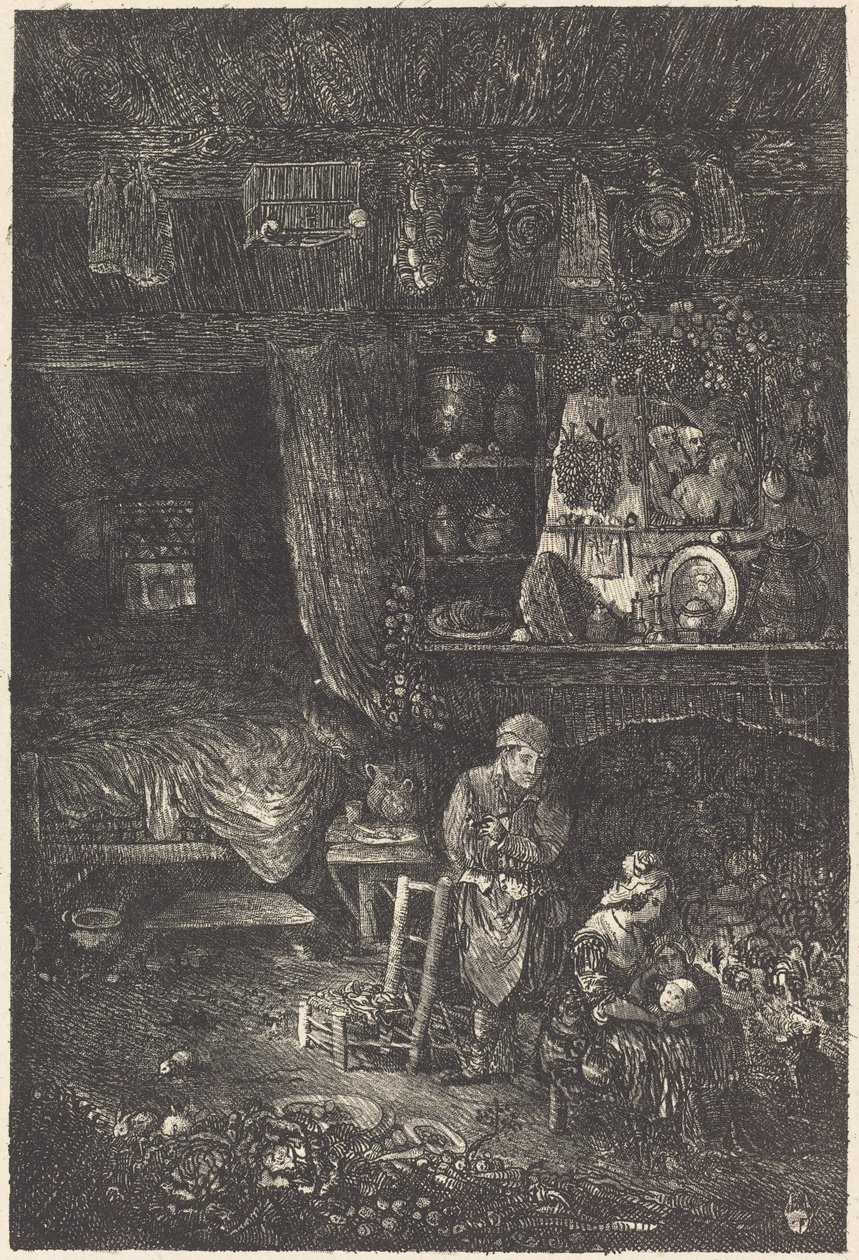 flamsk interiør af Rodolphe Bresdin