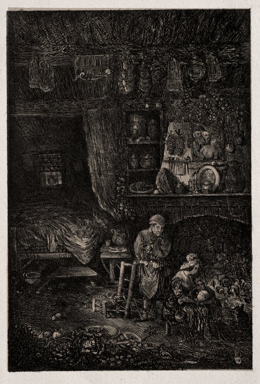 flamsk interiør af Rodolphe Bresdin
