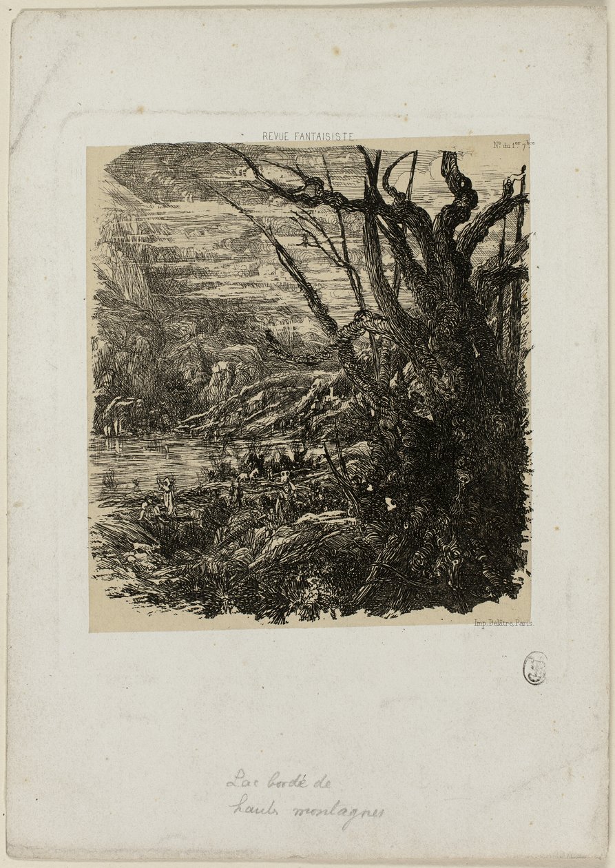 Sø i bjergene, fra Revue Fantaisiste af Rodolphe Bresdin