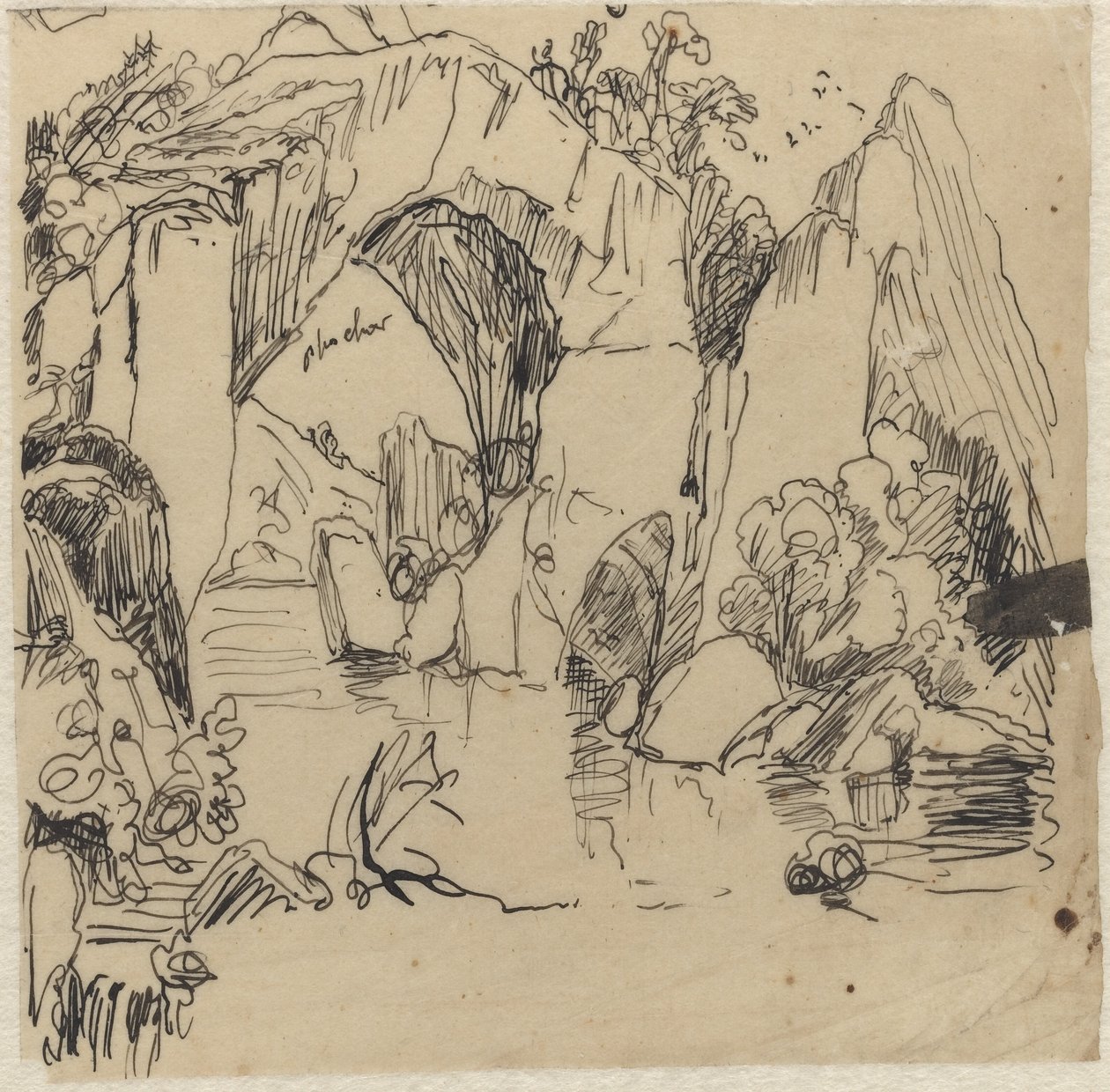 Landskab af Rodolphe Bresdin