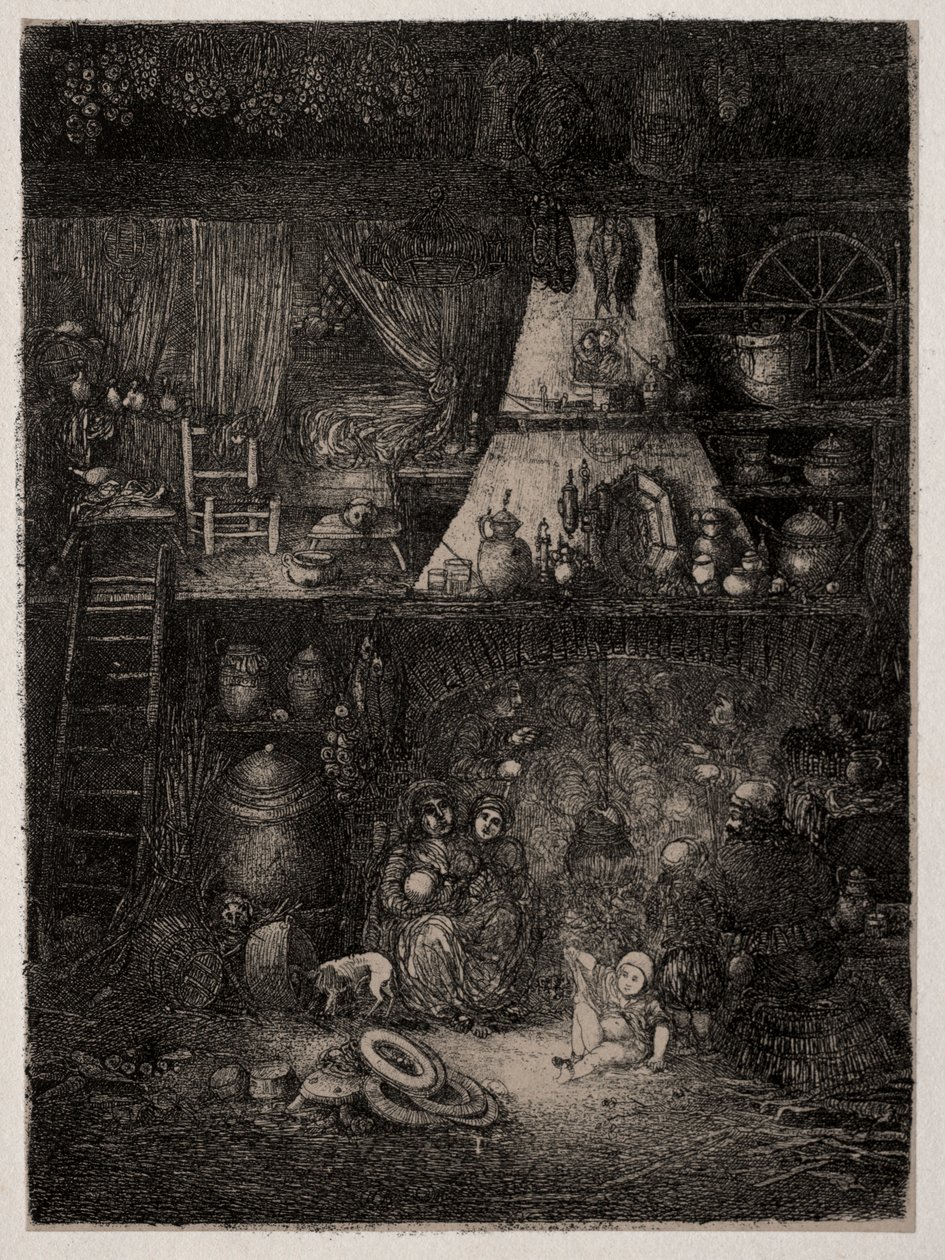 Bondeinteriør i Haute-Garonne af Rodolphe Bresdin