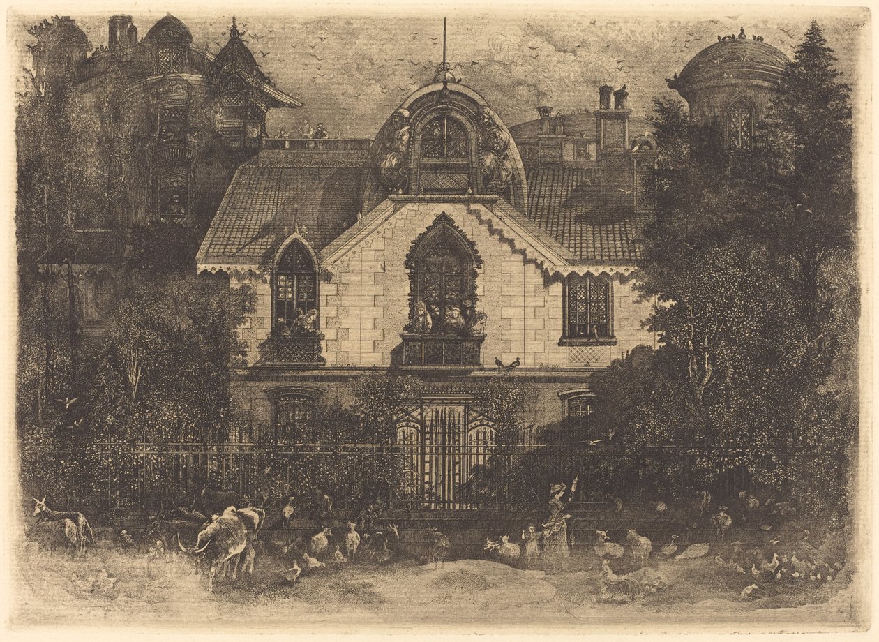 Det hjemsøgte hus af Rodolphe Bresdin