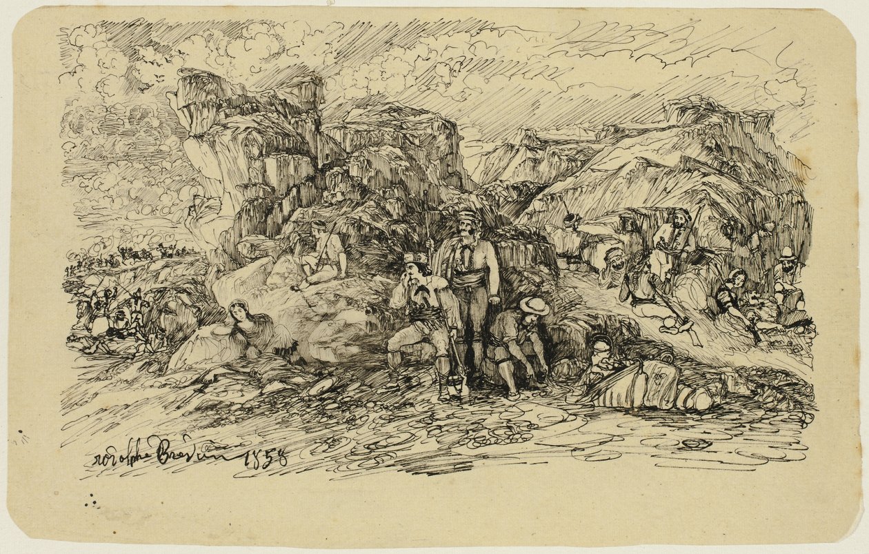 Smuglerne af Rodolphe Bresdin