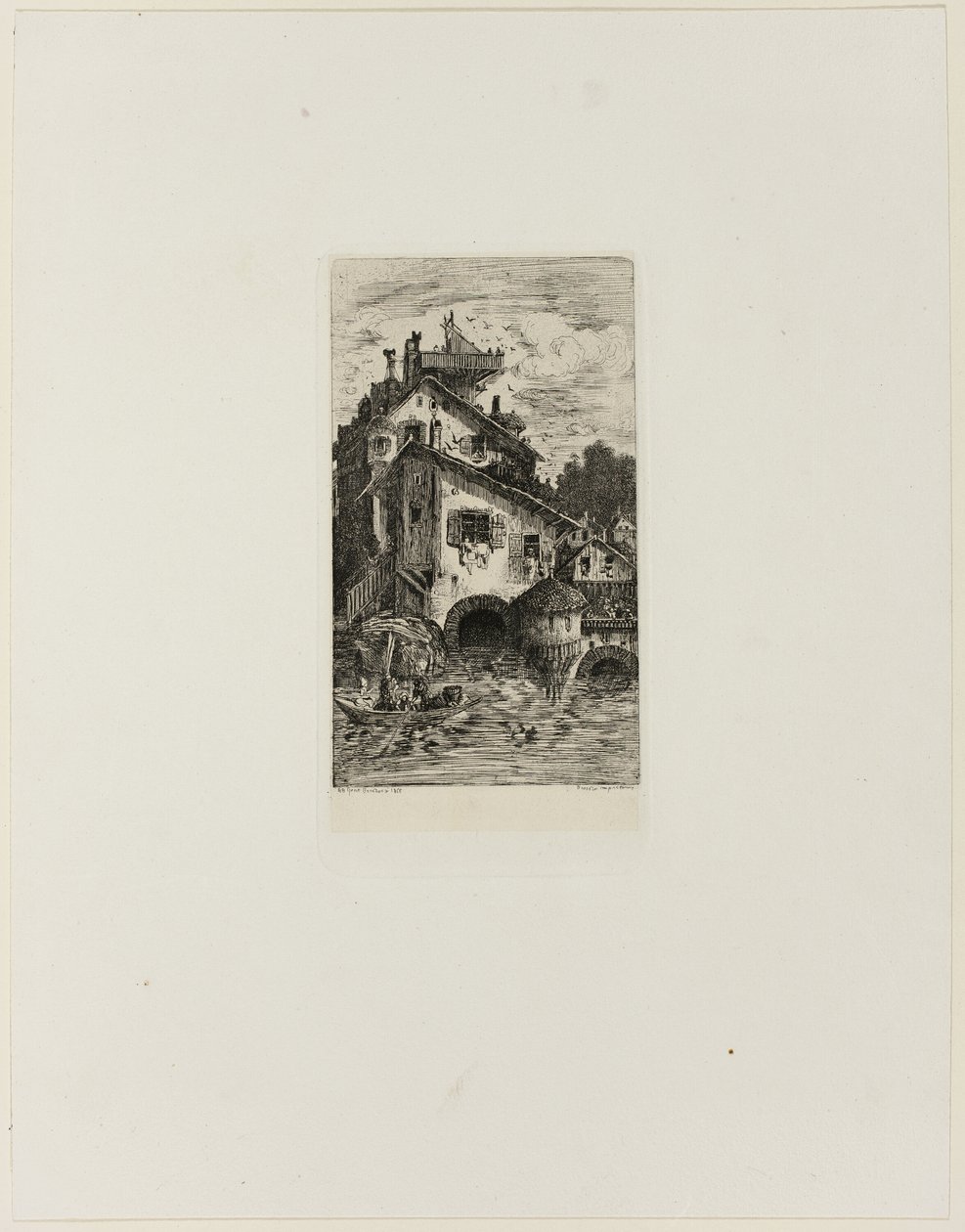 Vandmølle af Rodolphe Bresdin