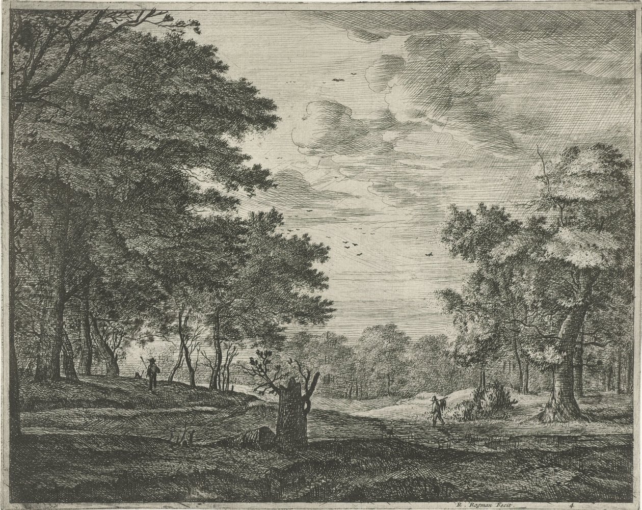 Vandrer i Haagse Bos af Roelant Roghman
