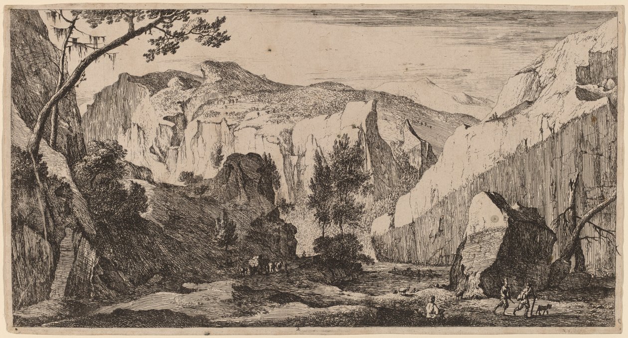 Klippelandskab: pl.2 af Roelant Roghman and Melchior Küsel