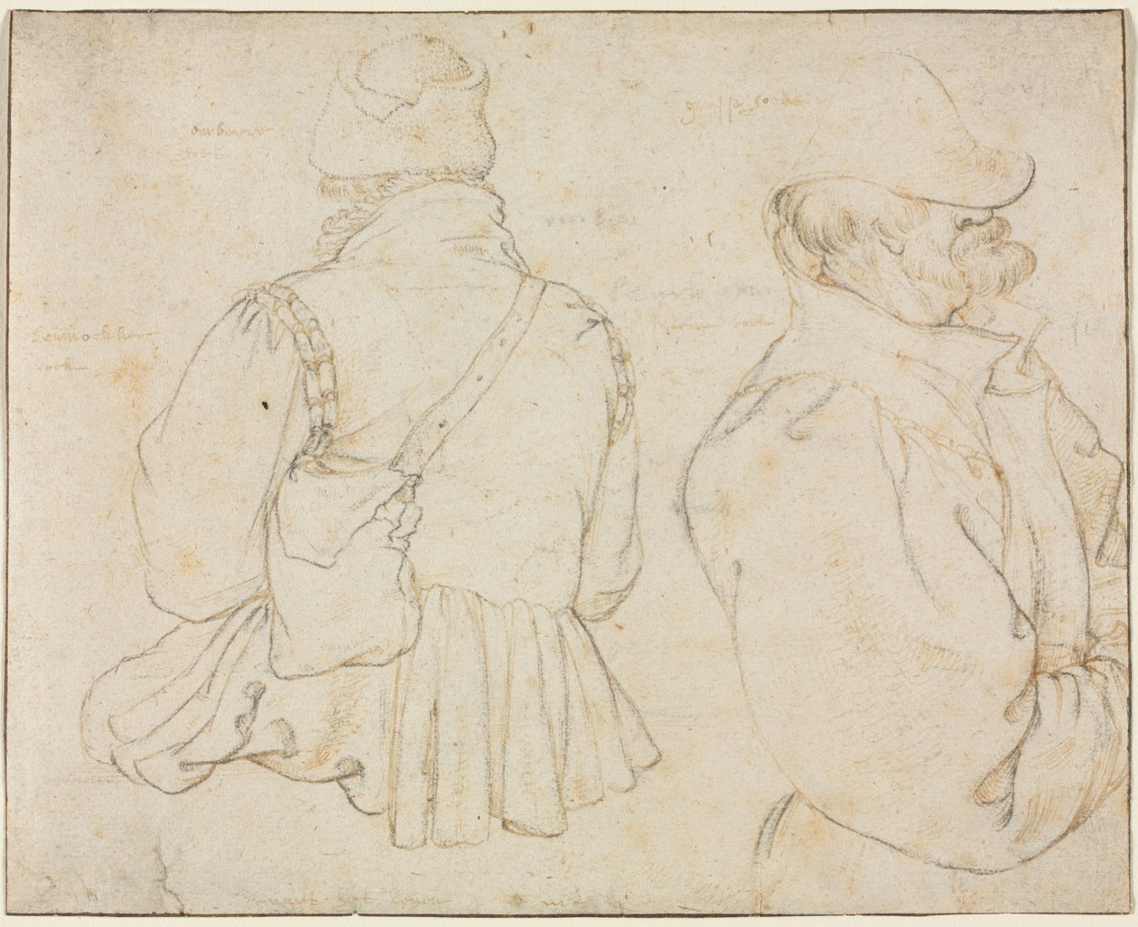 To bøhmiske bønder i halvlængde, ca. 1605-1610. af Roelant Savery