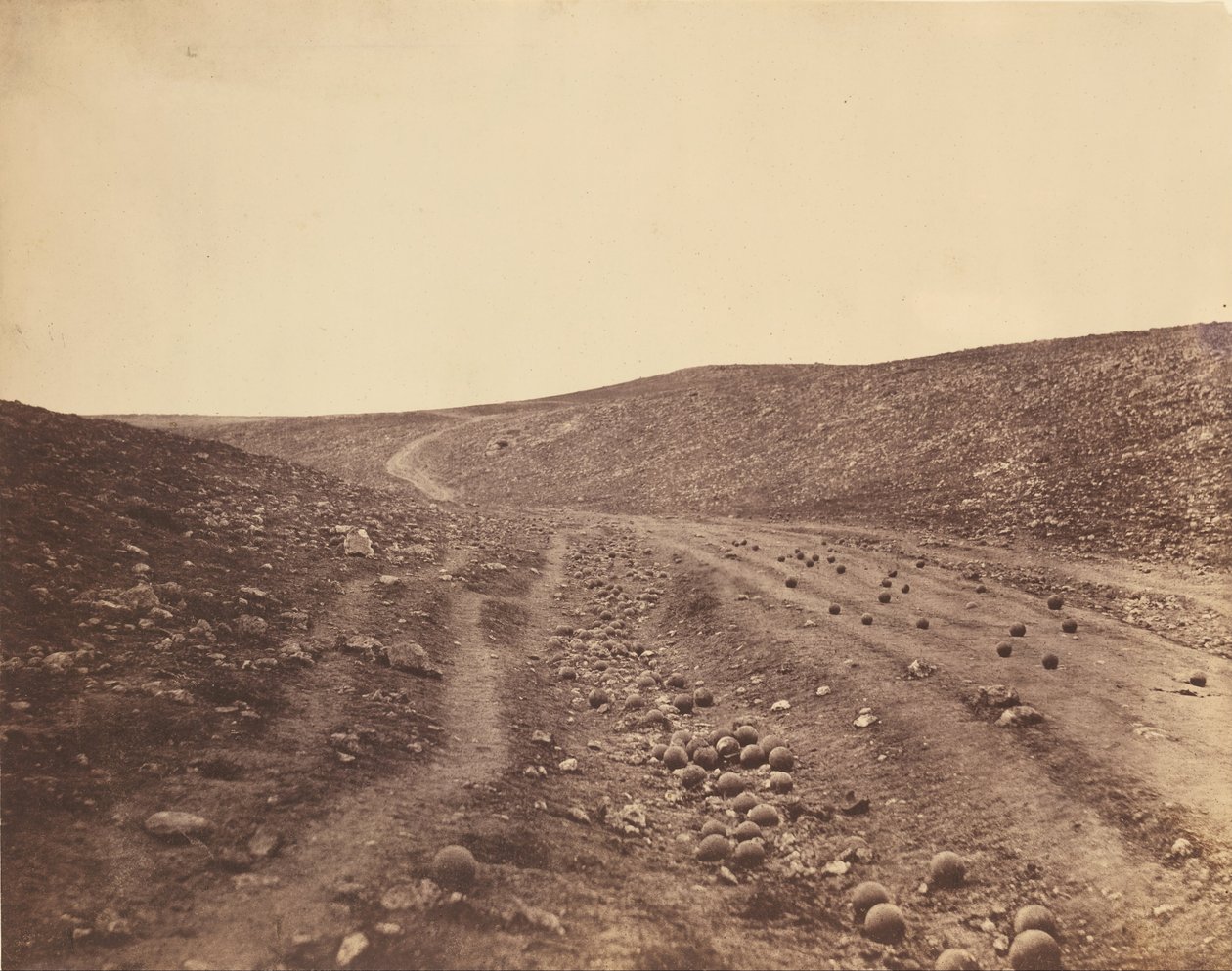 Dødens skygge -dal af Roger Fenton