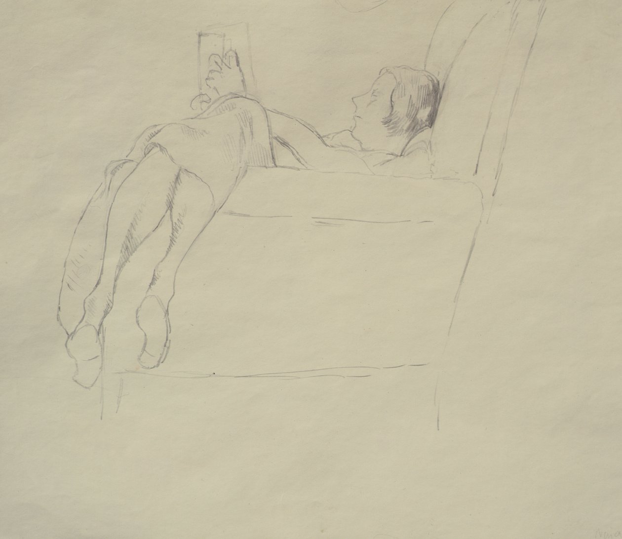 Nina Hamnett Reading, ca. 1917 af Roger Eliot Fry