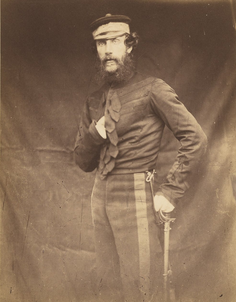 Oberst Harding, kommandant i Balaklava af Roger Fenton