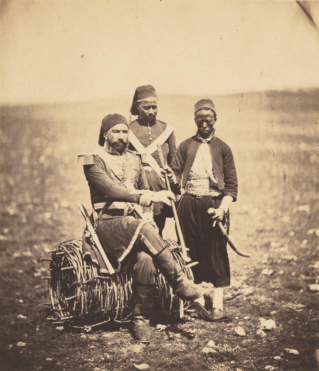 Ismail Pasha og ledsagere af Roger Fenton