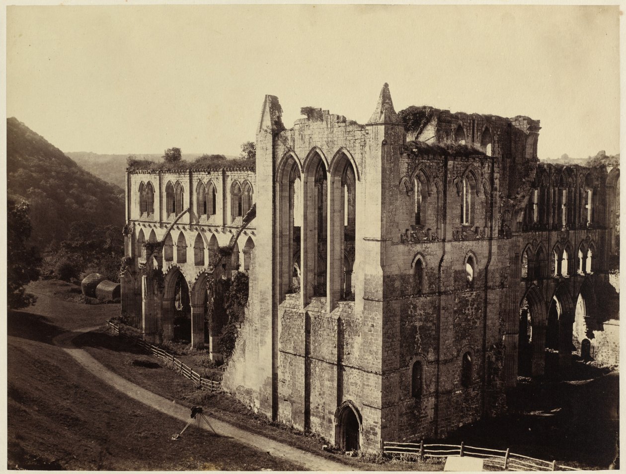 Rievaulx Abbey, det nordlige tværskib af Roger Fenton