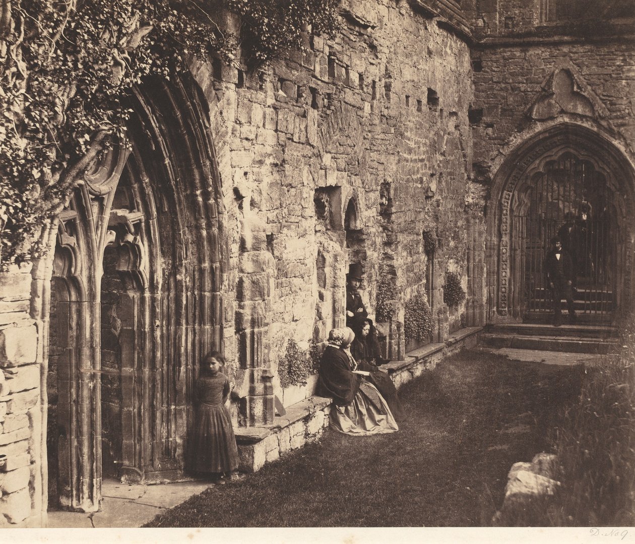 The Cloisters, Tintern Abbey,1854 (foto) af Roger Fenton
