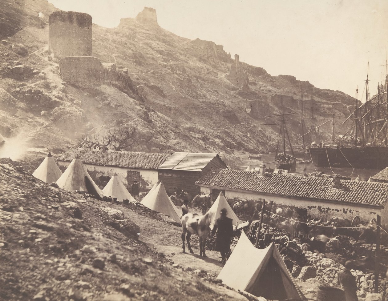 Det genuesiske slot, Balaklava, 1855. af Roger Fenton