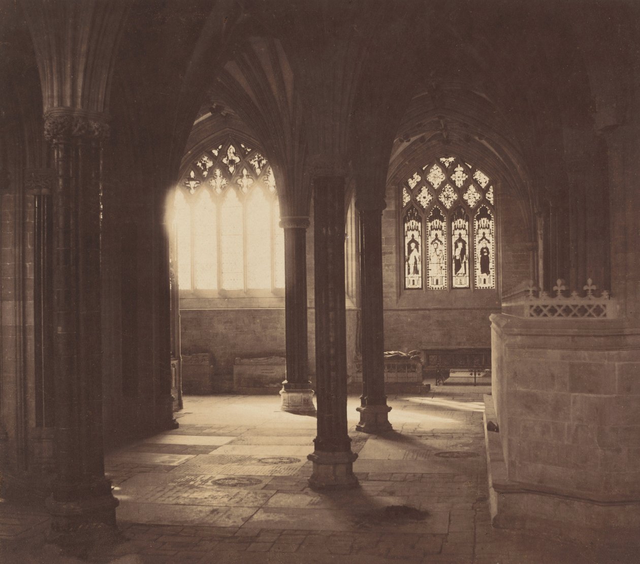 Wells Katedral, ca. 1857 (foto) af Roger Fenton