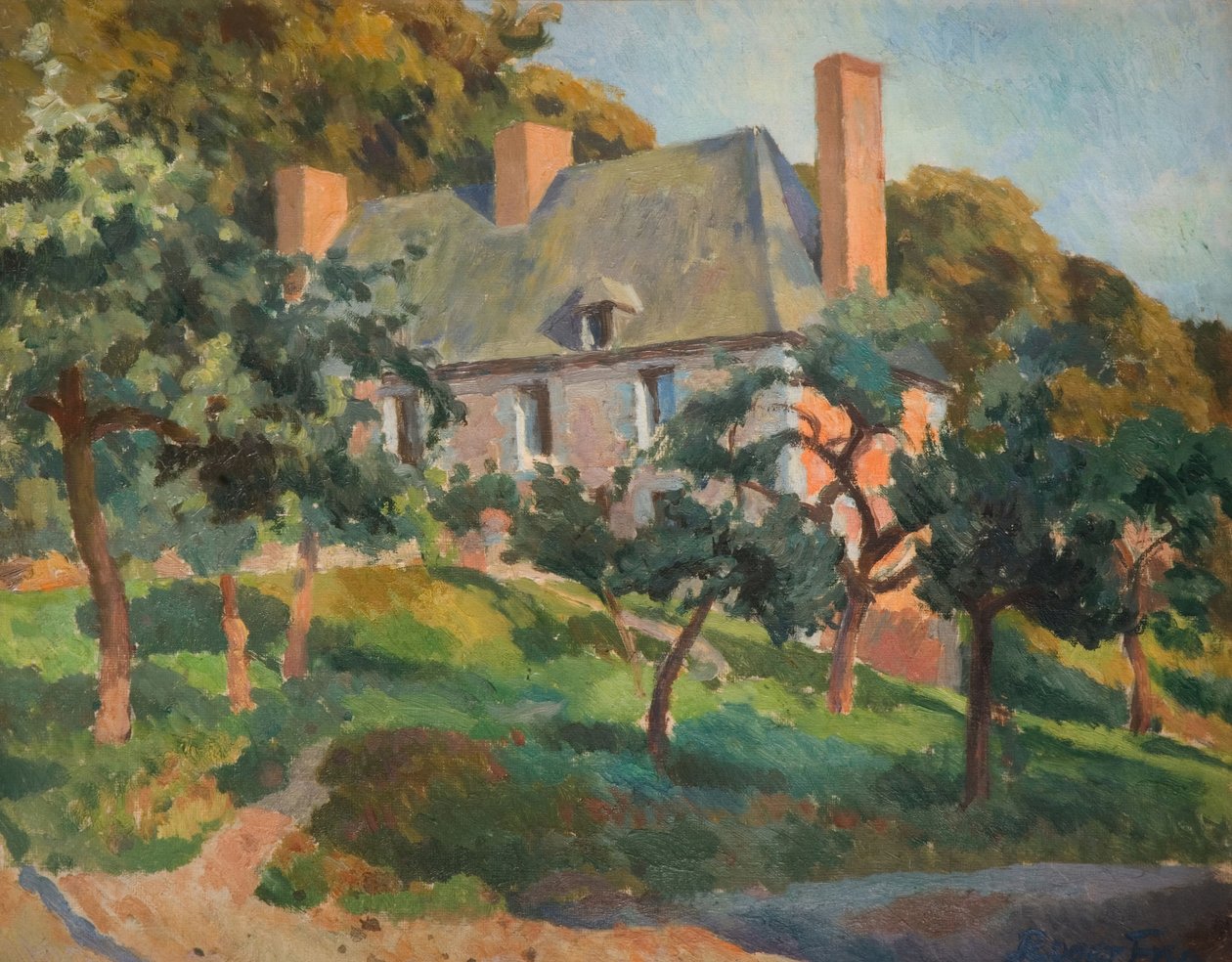 A Surrey House, 1927-28. af Roger Fry