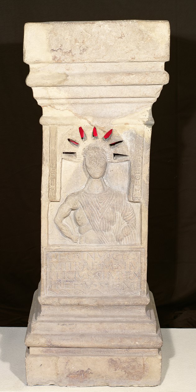 Alter fra Mithraeum, Carrawburgh, ca. 300 f.Kr af Roman