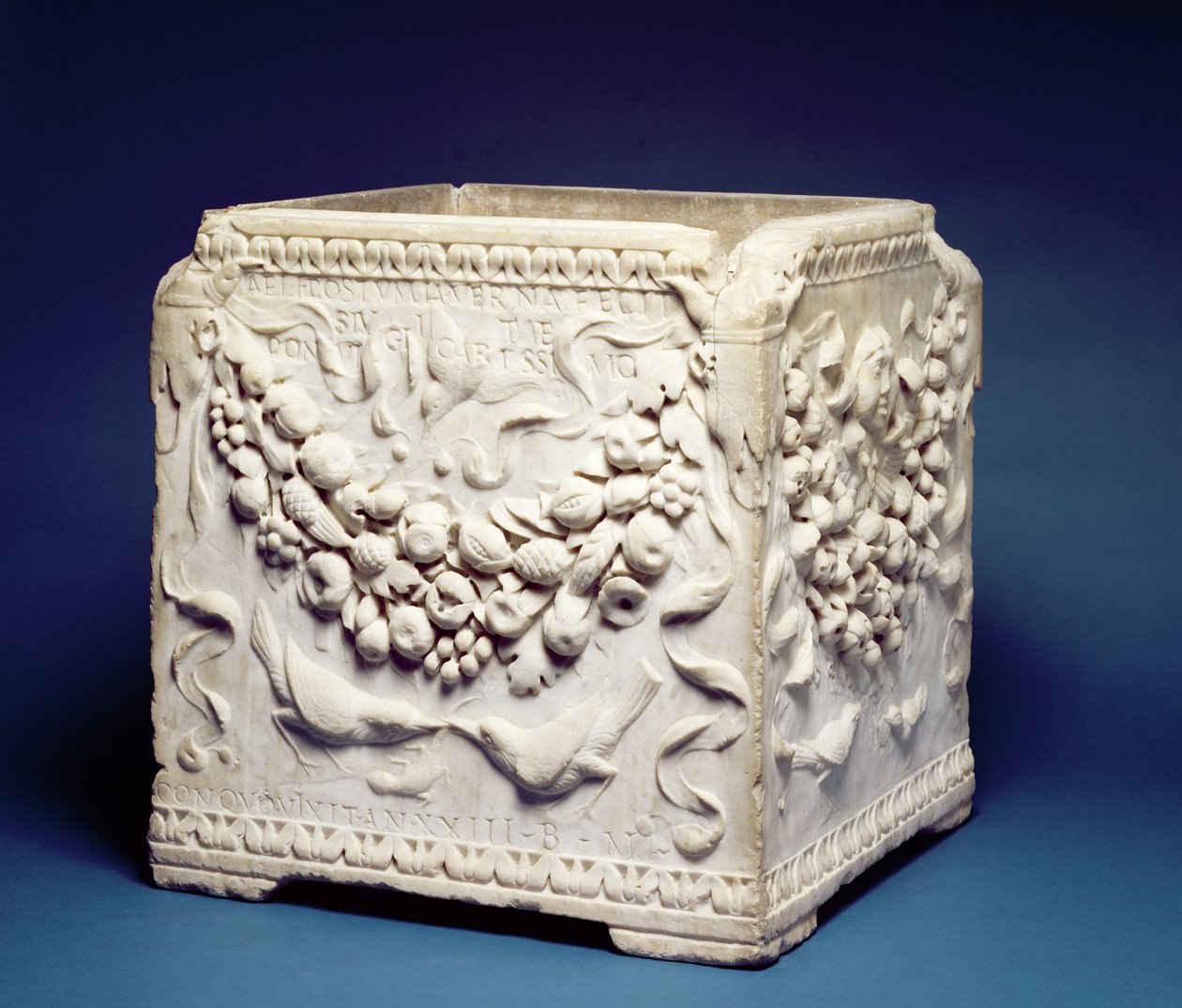 Cinerary Chest, ca. 25-50 AD (marmor) af Roman