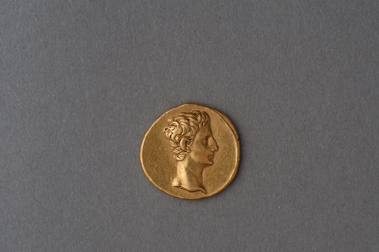 Augustus mønt (guld) af Roman