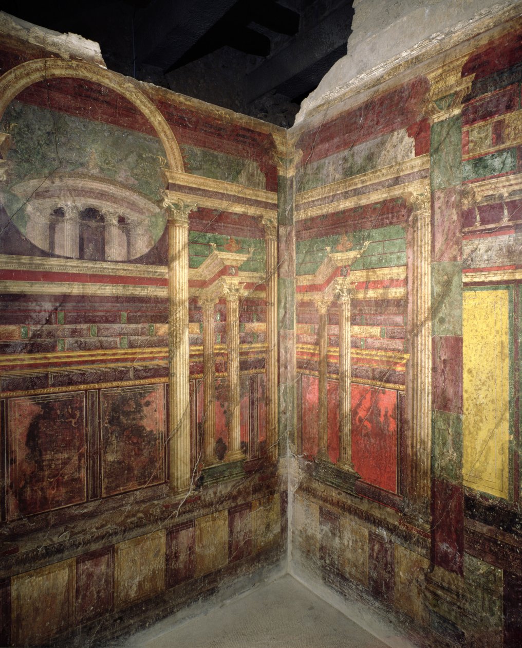 Forskellige arkitektoniske perspektiver, 90-15 f.Kr af Roman