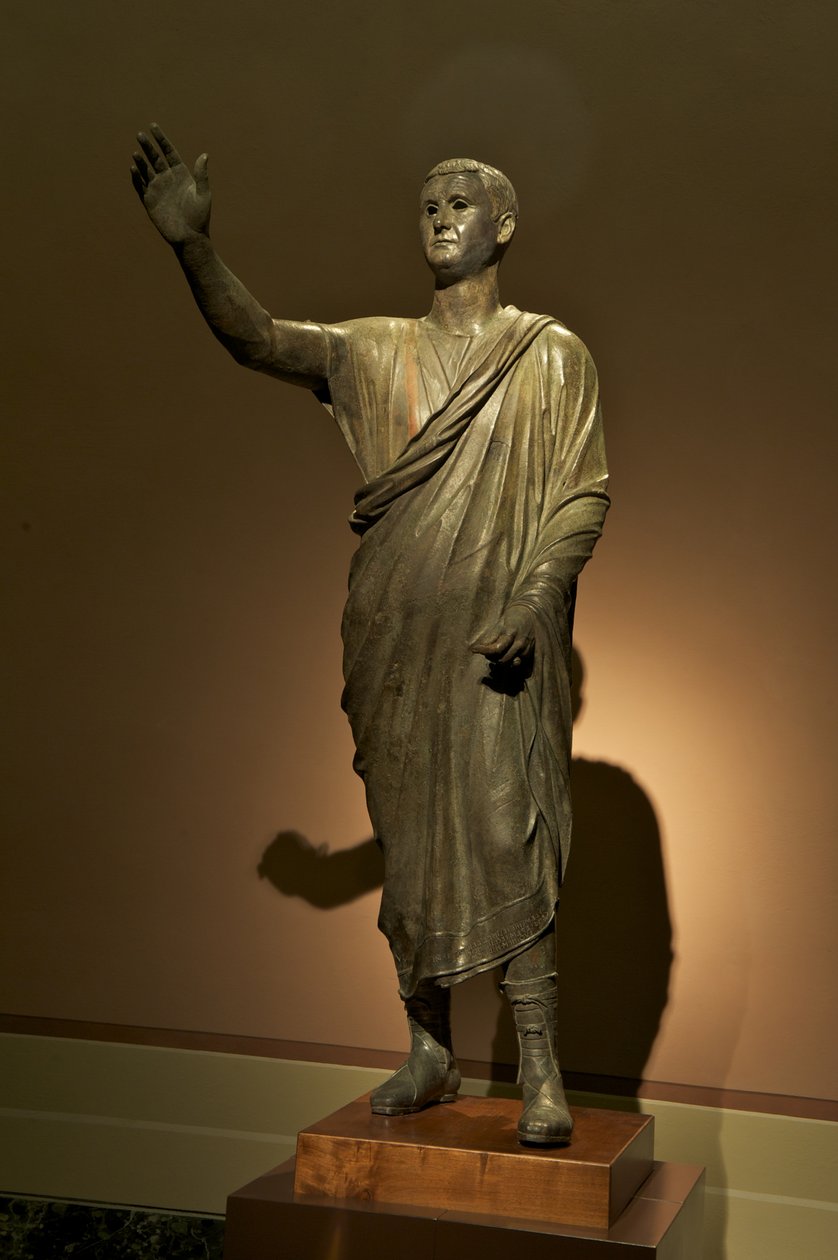 Etruskisk statue af Aule Metele, Oratoren (bronze) af Roman