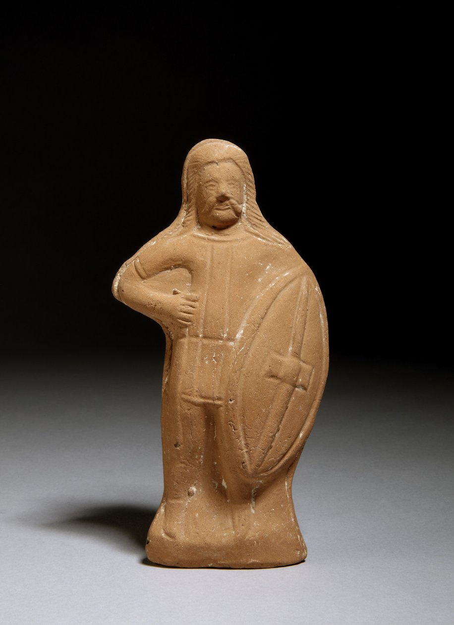 Figur af en barbar (terracotta) af Roman