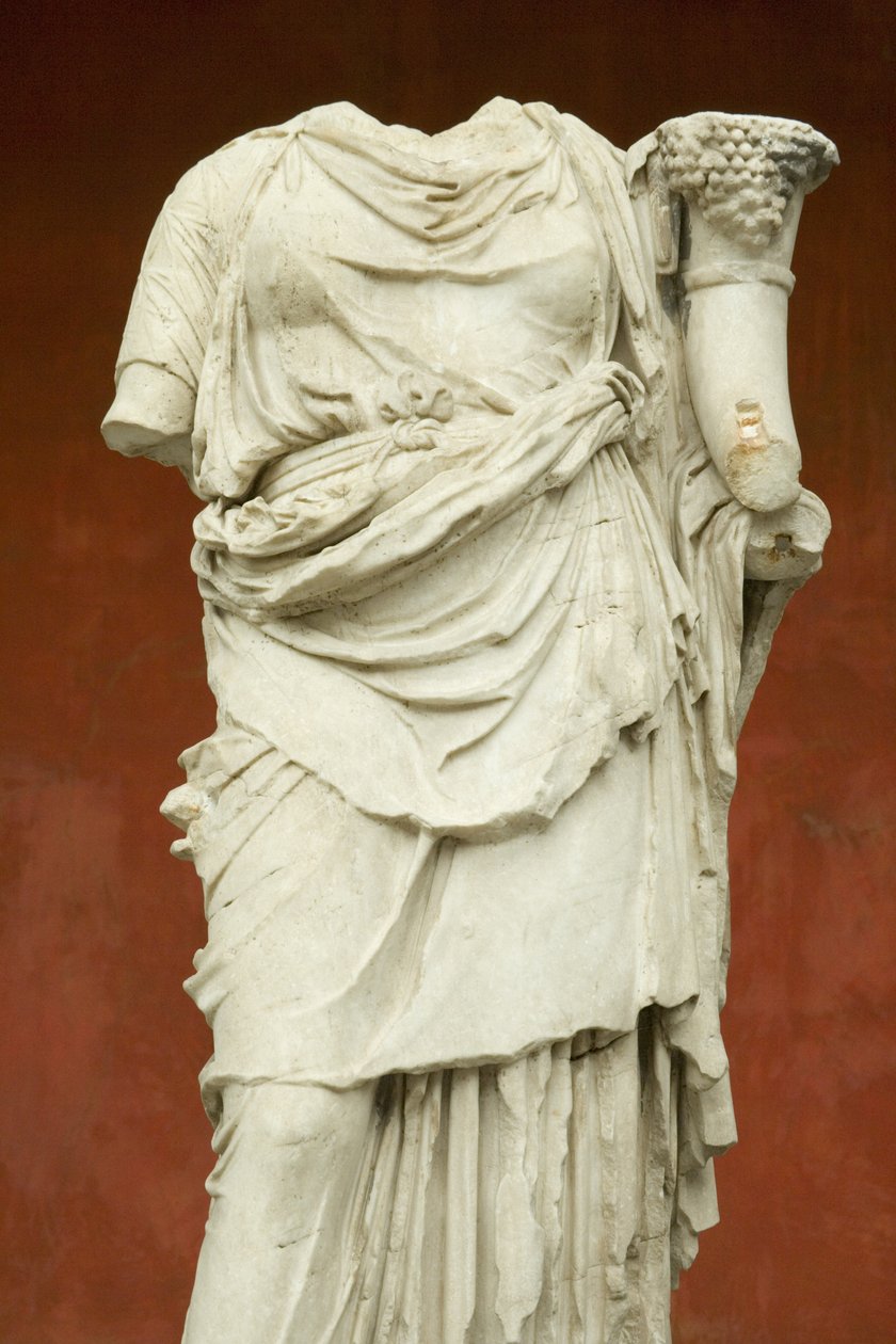 Fortuna, romersk kejserperiode (30 f.Kr. - 500 e.Kr.) (marmor) af Roman