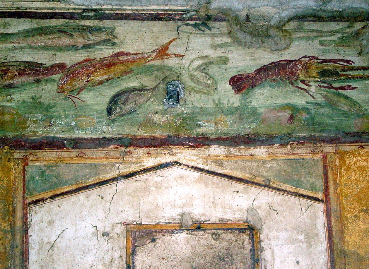 Frise af fisk (vægmaleri) af Roman