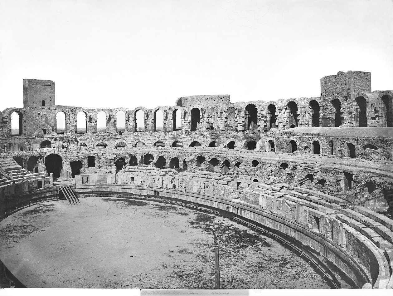 Indvendigt billede af amfiteatret af Roman