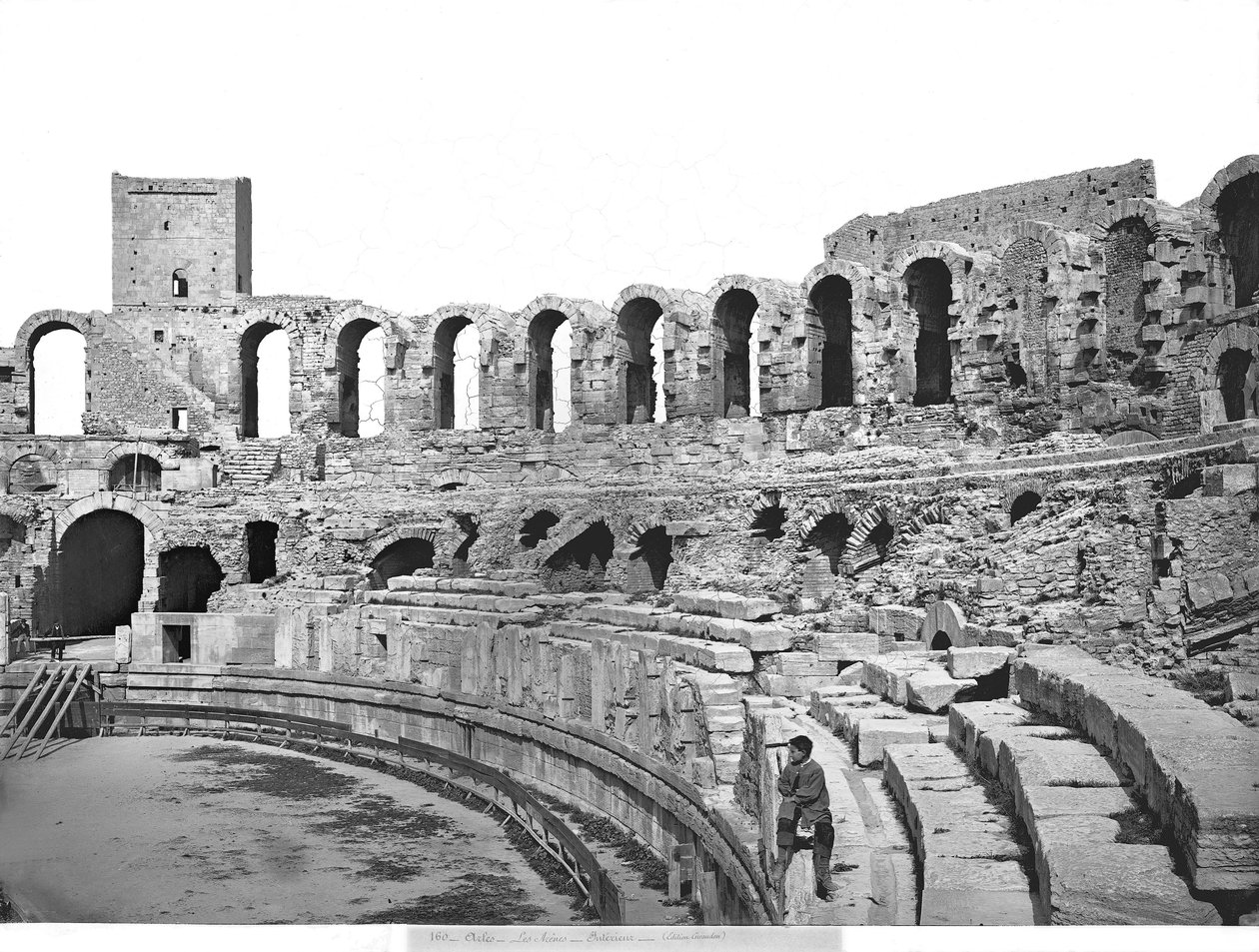 Indvendigt billede af amfiteatret af Roman