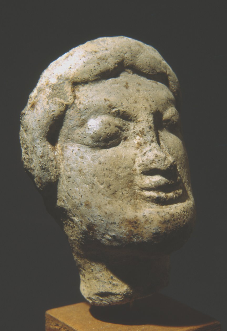 Mandshoved (terracotta) af Roman