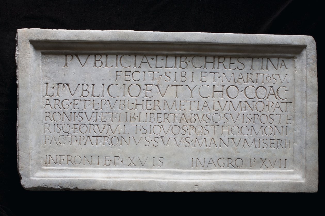 Mindeindskrift (marmor) af Roman