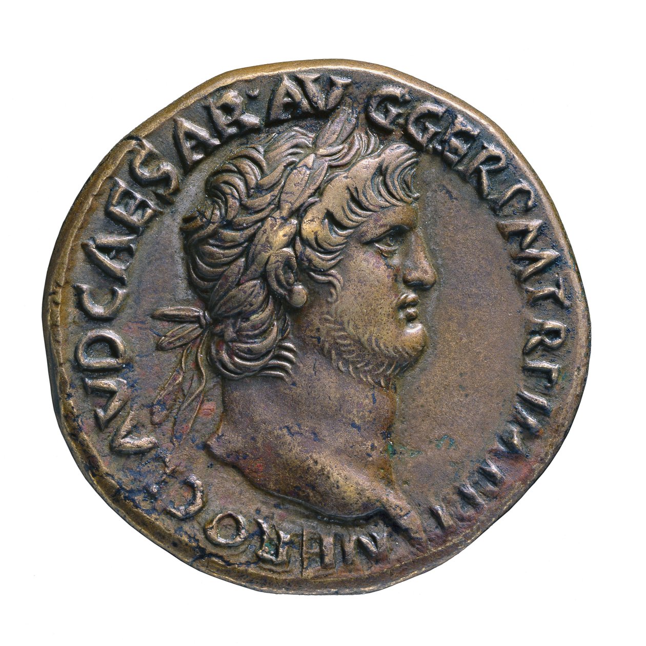 Romersk kejsermønt fra Rom, 65 e.Kr. (orichalcum messing) af Roman