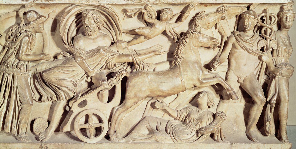 Sarkofag, der forestiller voldtægten af Proserpine af Roman