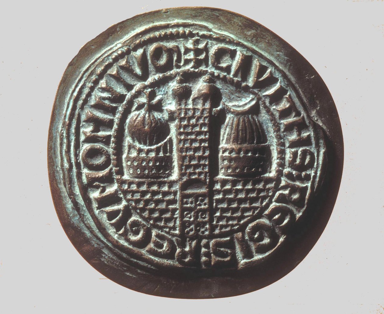 Segl fra korsfarerkongen af Jerusalem (bronze) af Roman