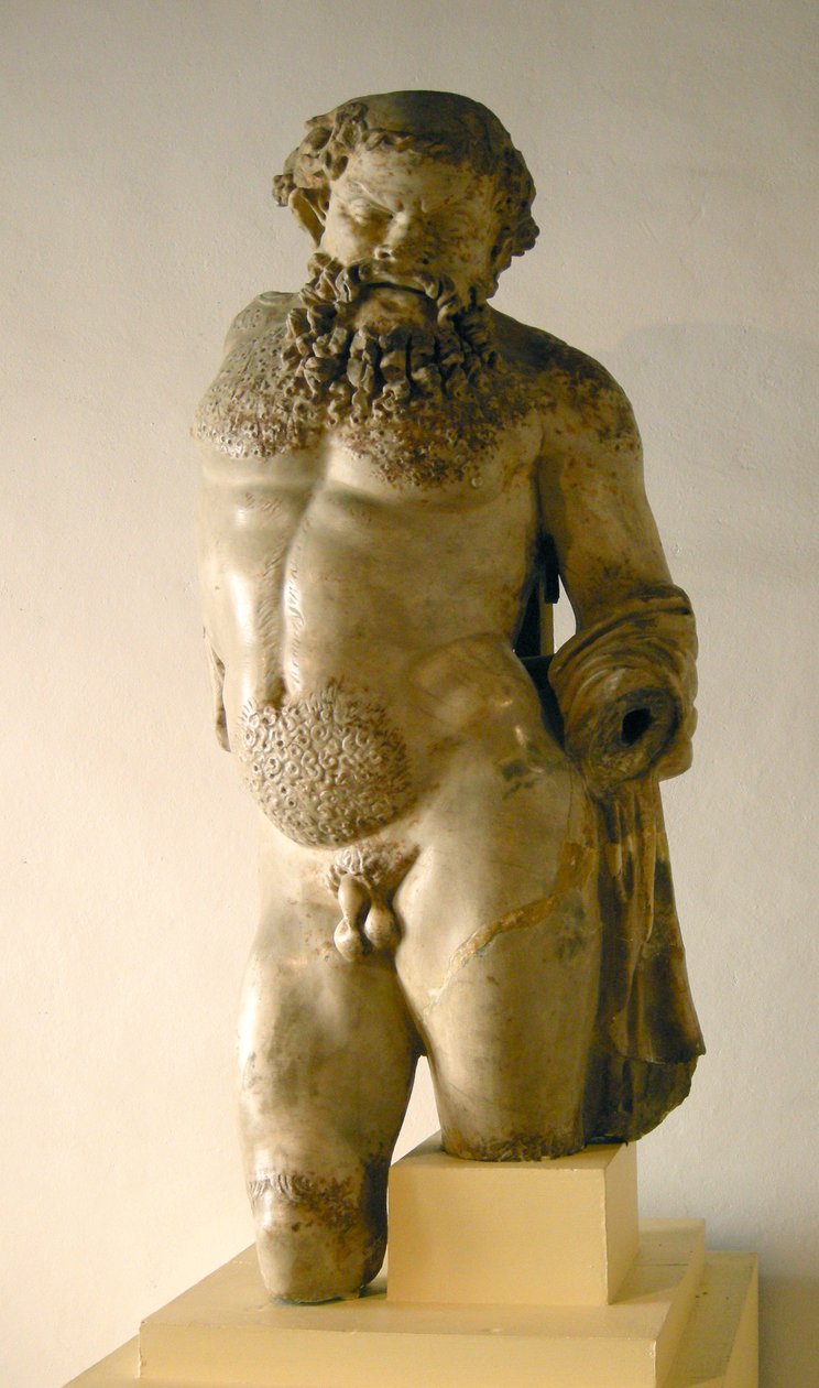 Silenus, beruset, kopi af en græsk original (marmor) af Roman