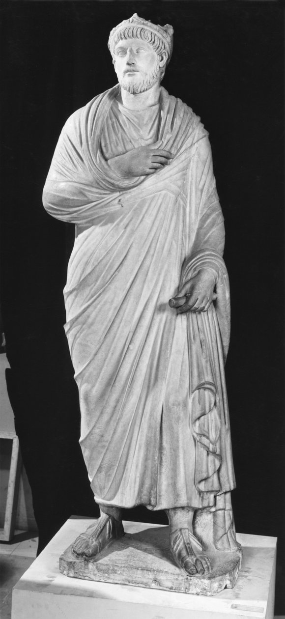Statue af Julian den Apostat (331-363) (marmor) af Roman