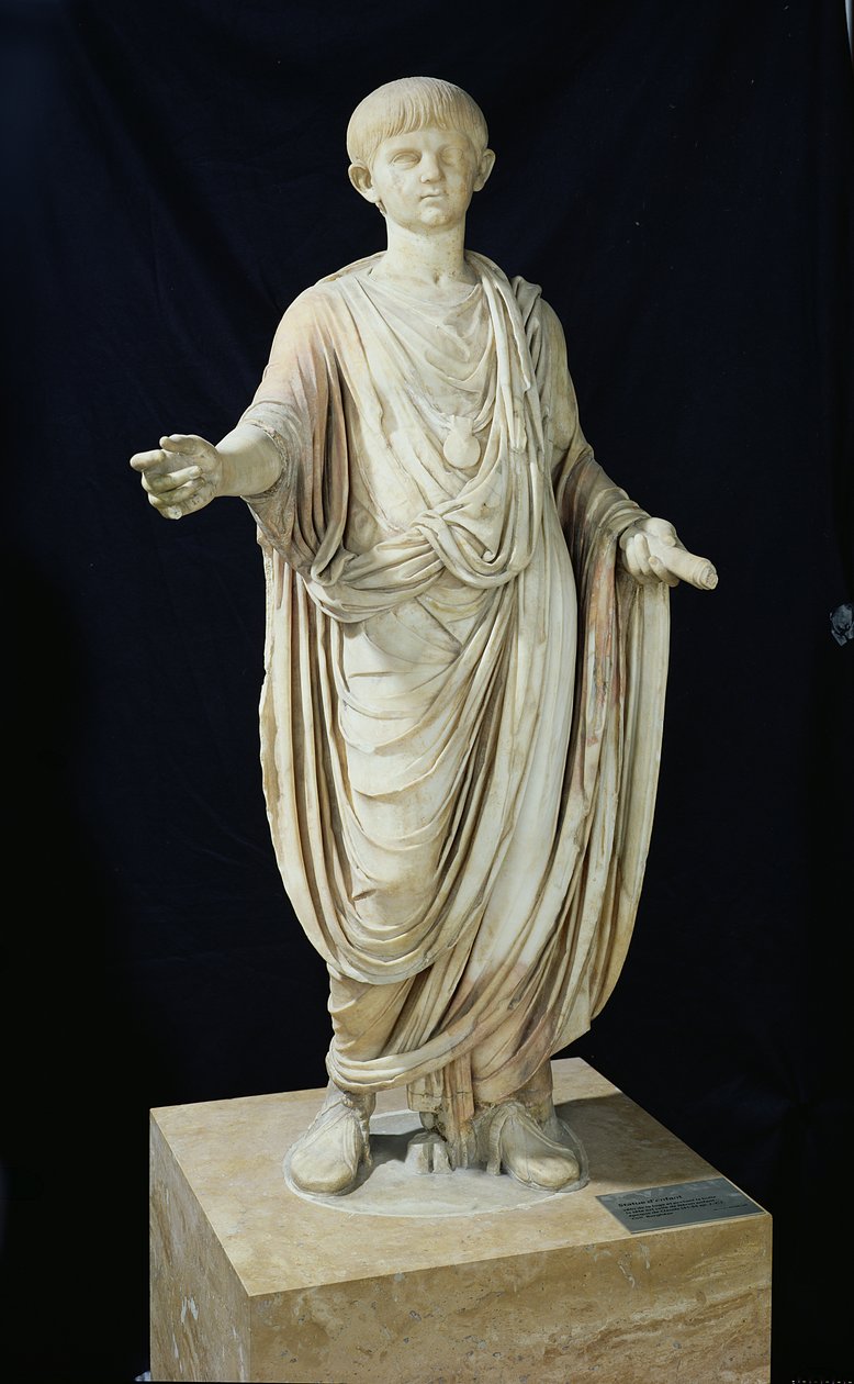 Statue af et barn af Roman