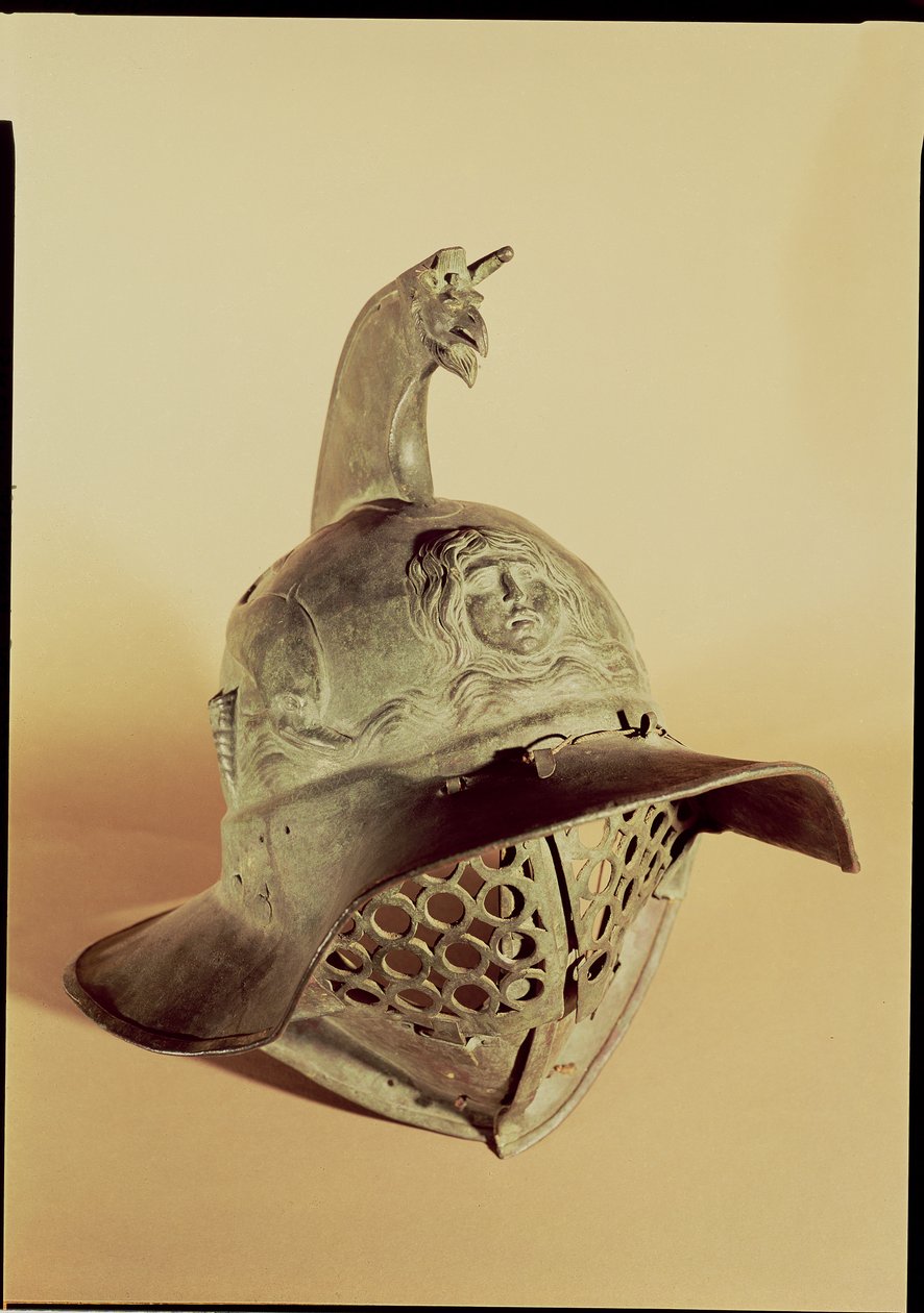 Thrakisk gladiatorhjelm (bronze) af Roman