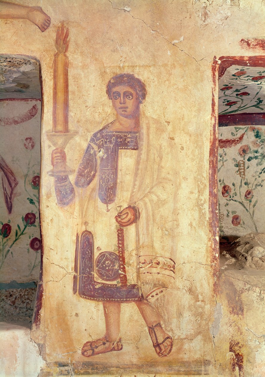 Fakkelbærer, fra Aelia Arisuths grav af Roman