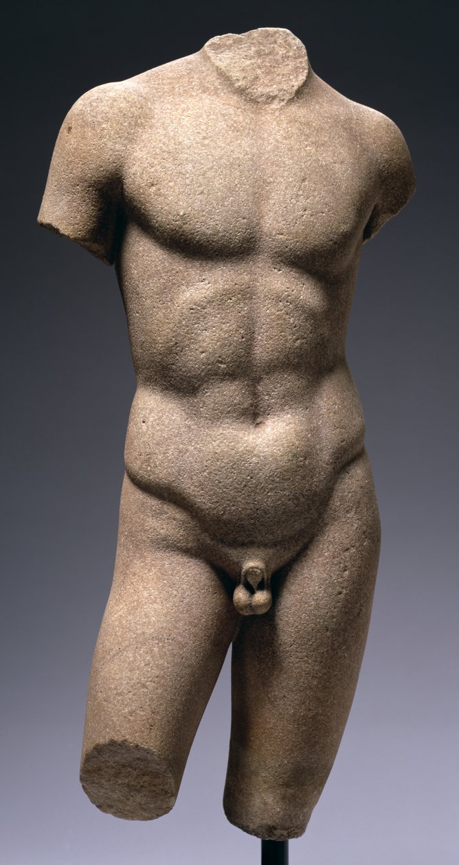 Torso af en nøgen ungdom (marmor) (se også 158546) af Roman
