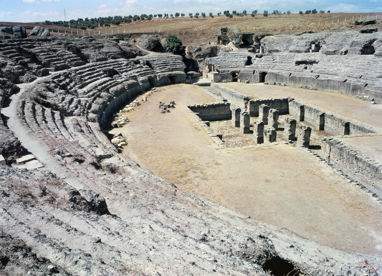 Udsigt over amfiteatret af Roman