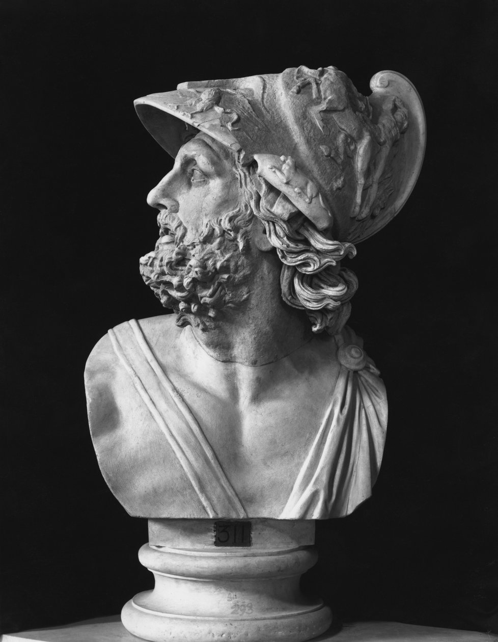 Buste af Menelaos af Roman Roman