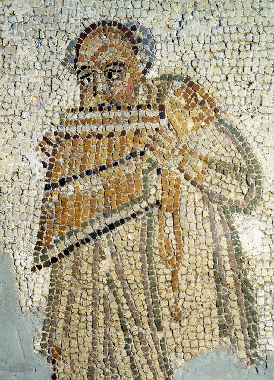En panfløjtespiller (Mosaic af Roman