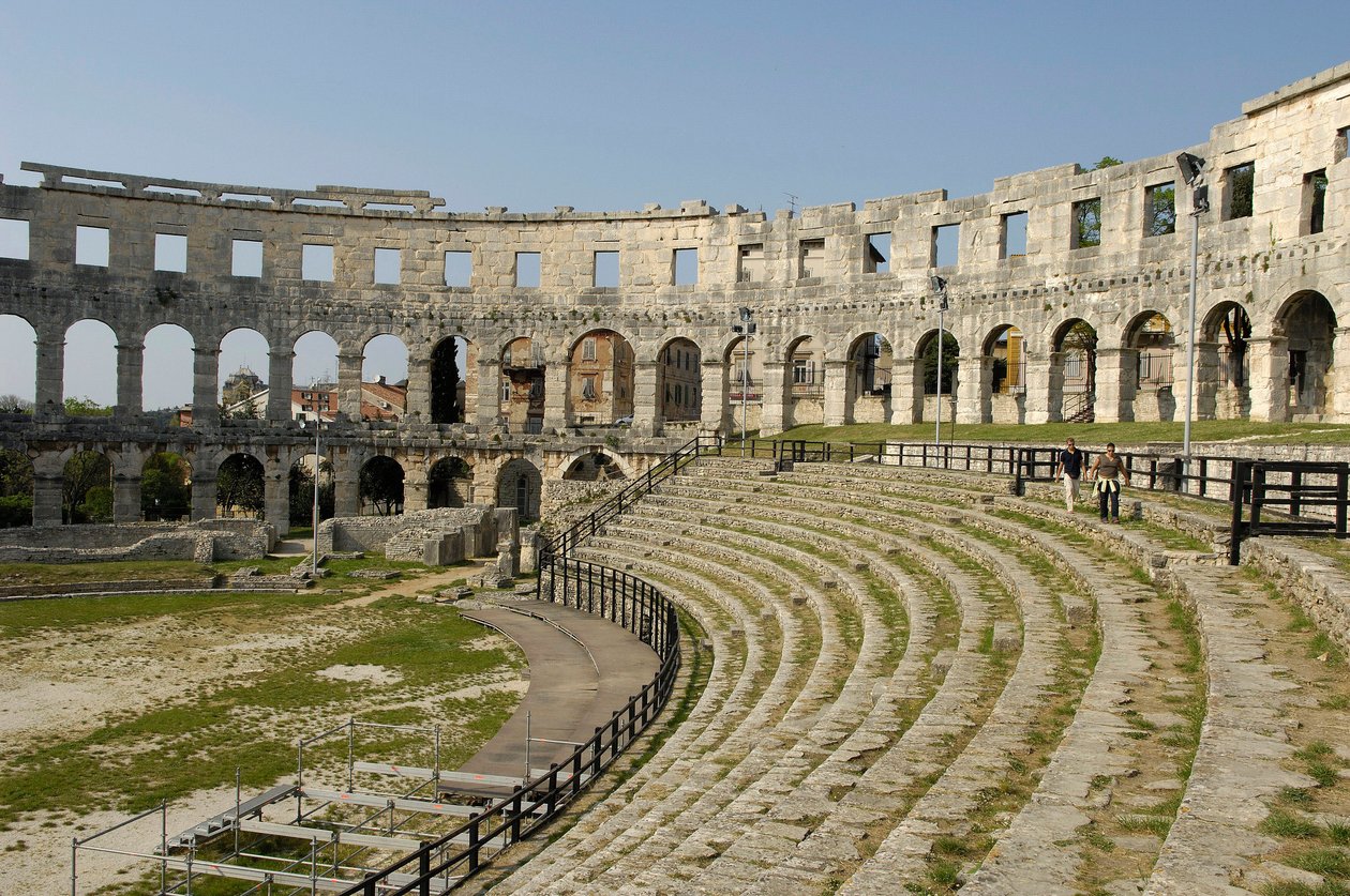 Amfiteater i Pula, Kroatien af Roman