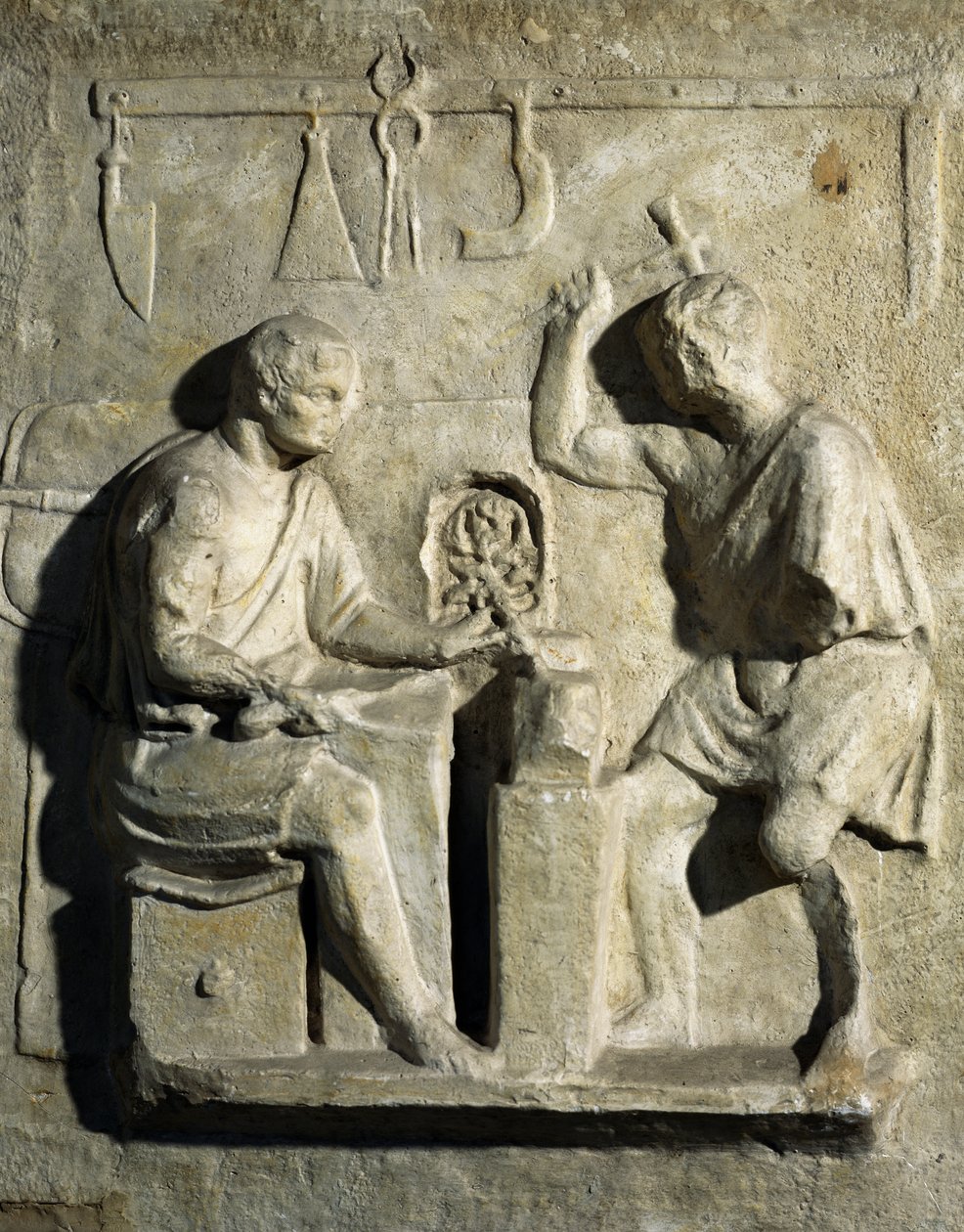 Smede, basrelief, romersk civilisation, 2. århundrede af Roman