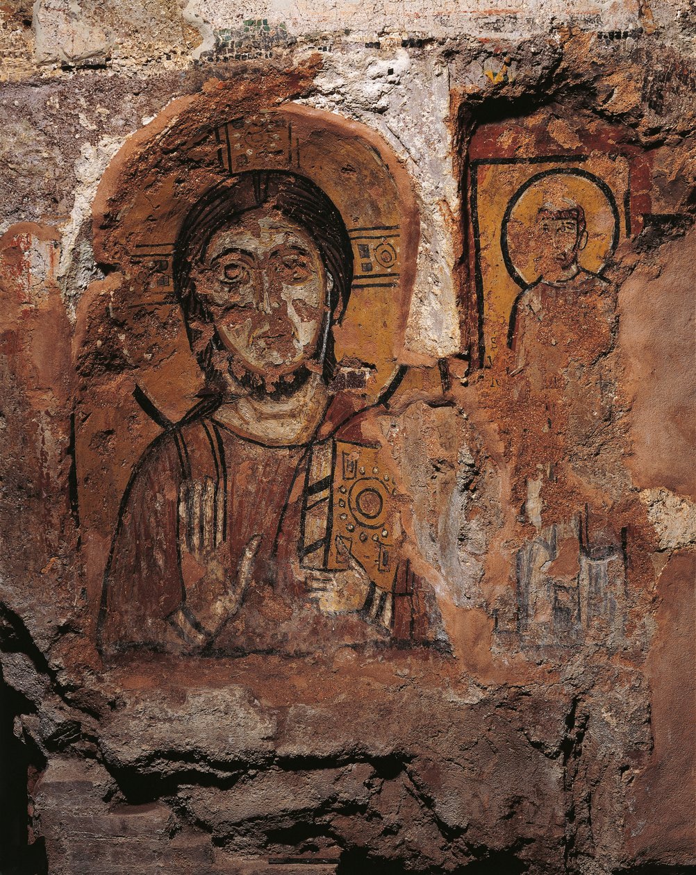 Kristus og St. Urban (fresko) af Roman