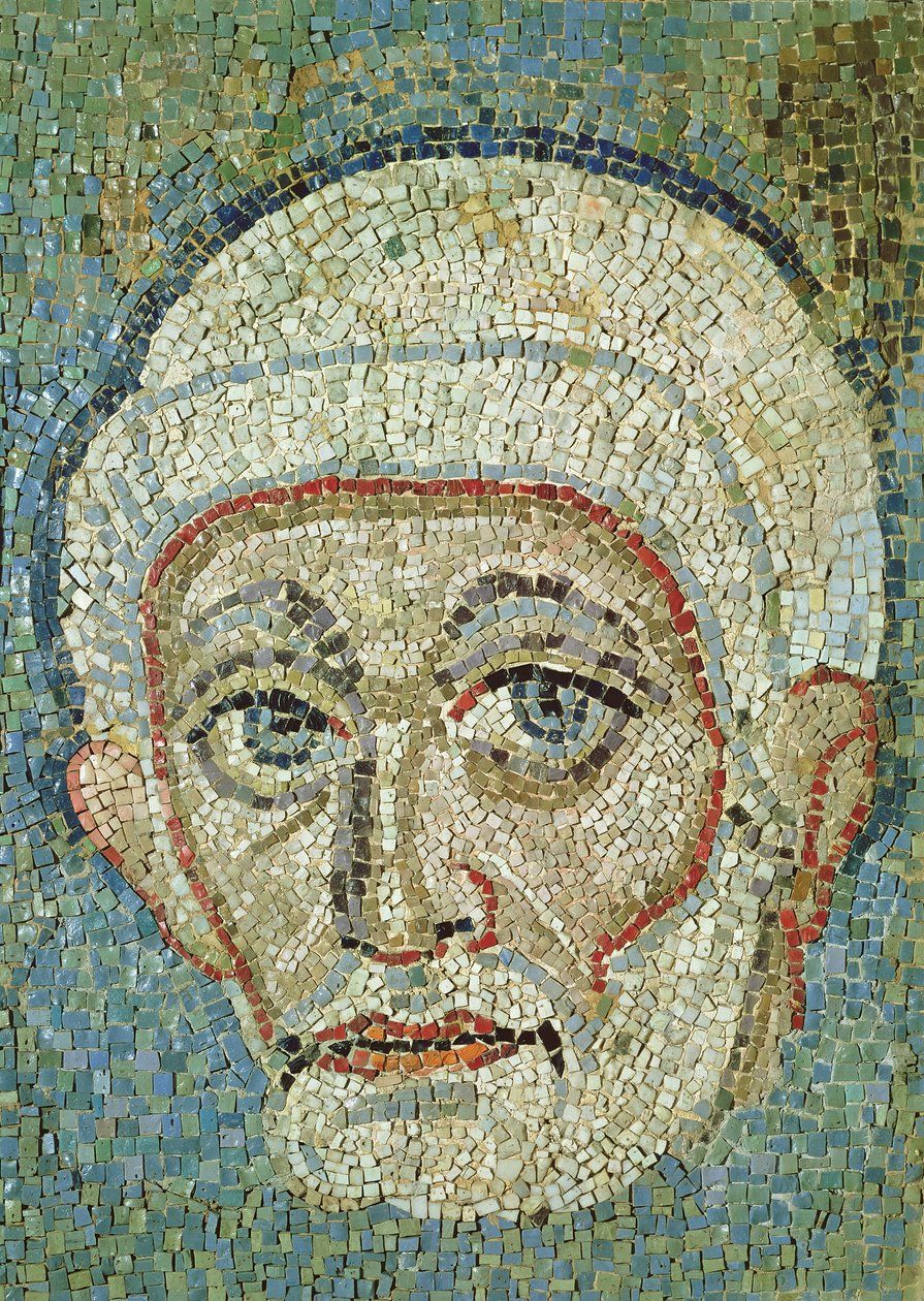 Hoved (mosaik) af Roman